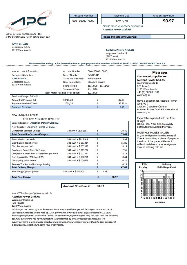  Minol USA business utility bill 